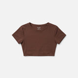 Studio Short Sleeve Crop Top